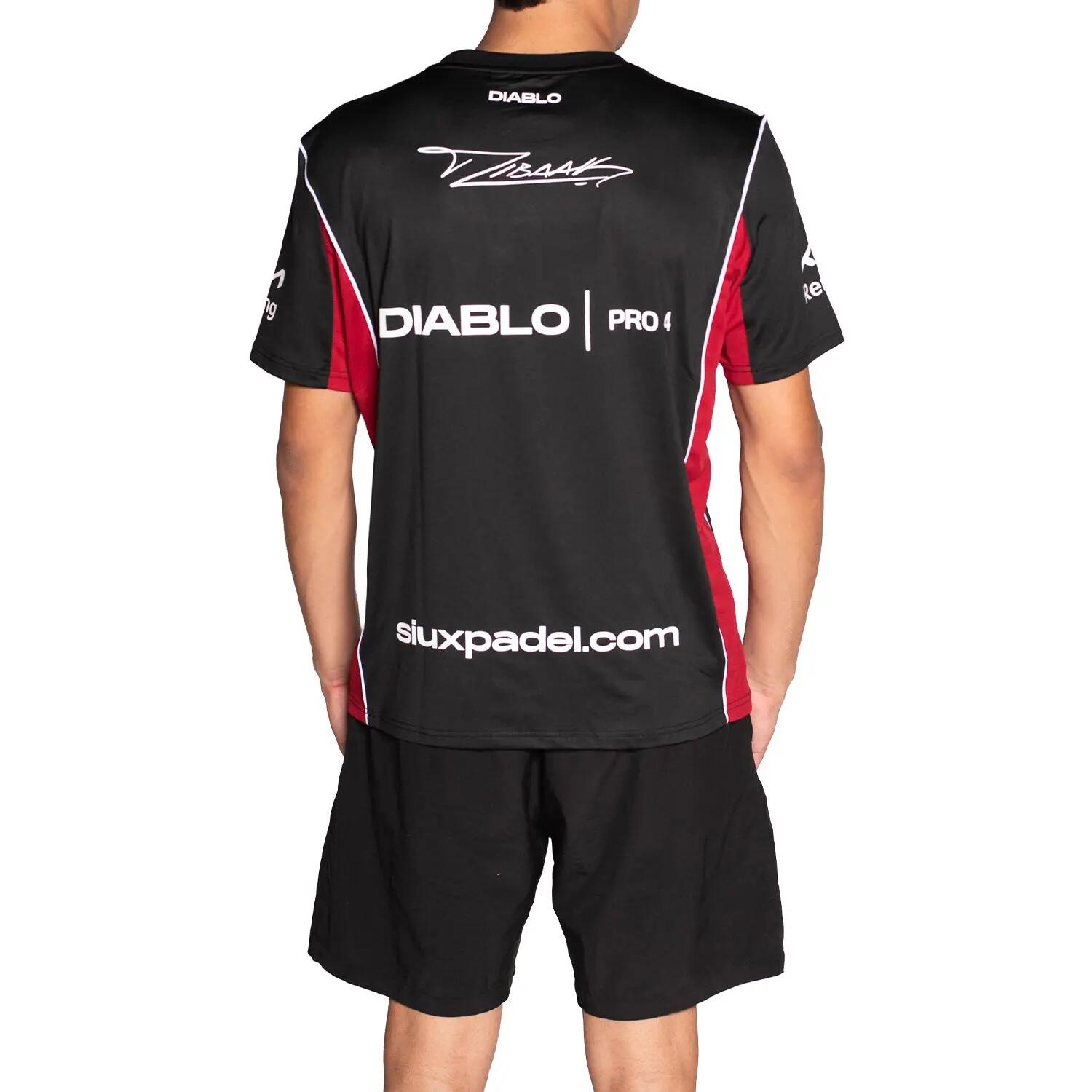 CAMISETA SIUX DIABLO TINO OFICIAL NEGRO S25AC1OMTINNEG L 3/4