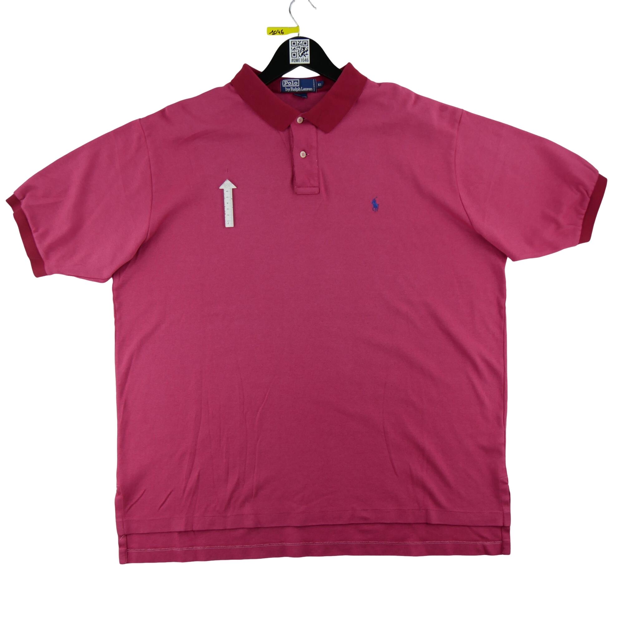 Tweedehands - Polo Ralph Lauren herenshirt korte mouw rood - Goede staat 4/7