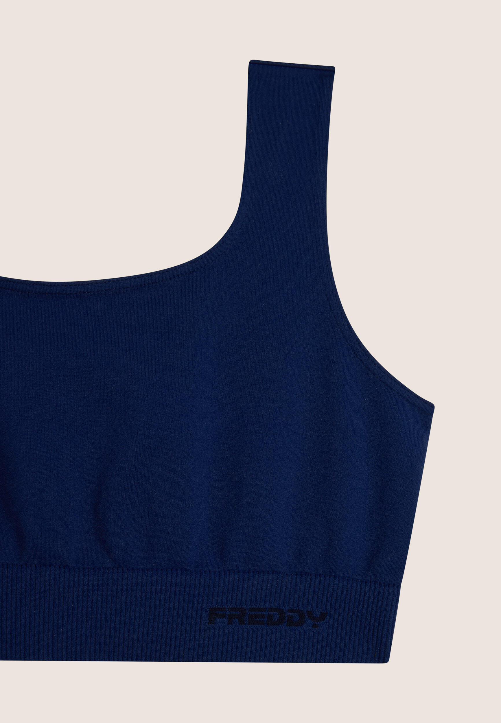 Top Sportivo Seamless con Fascia Sottoseno in costina 3/3