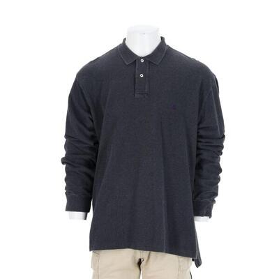 Tweedehands - polo ralph lauren heren lange mouwen grijs - als nieuw