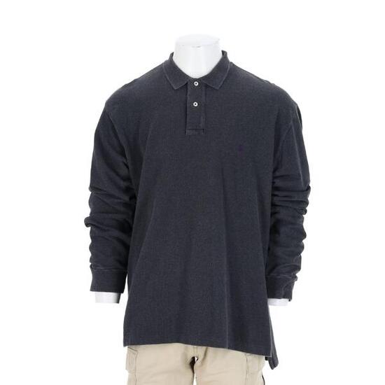 Seconde vie - Polo manches longues Homme Gris - Excellent
