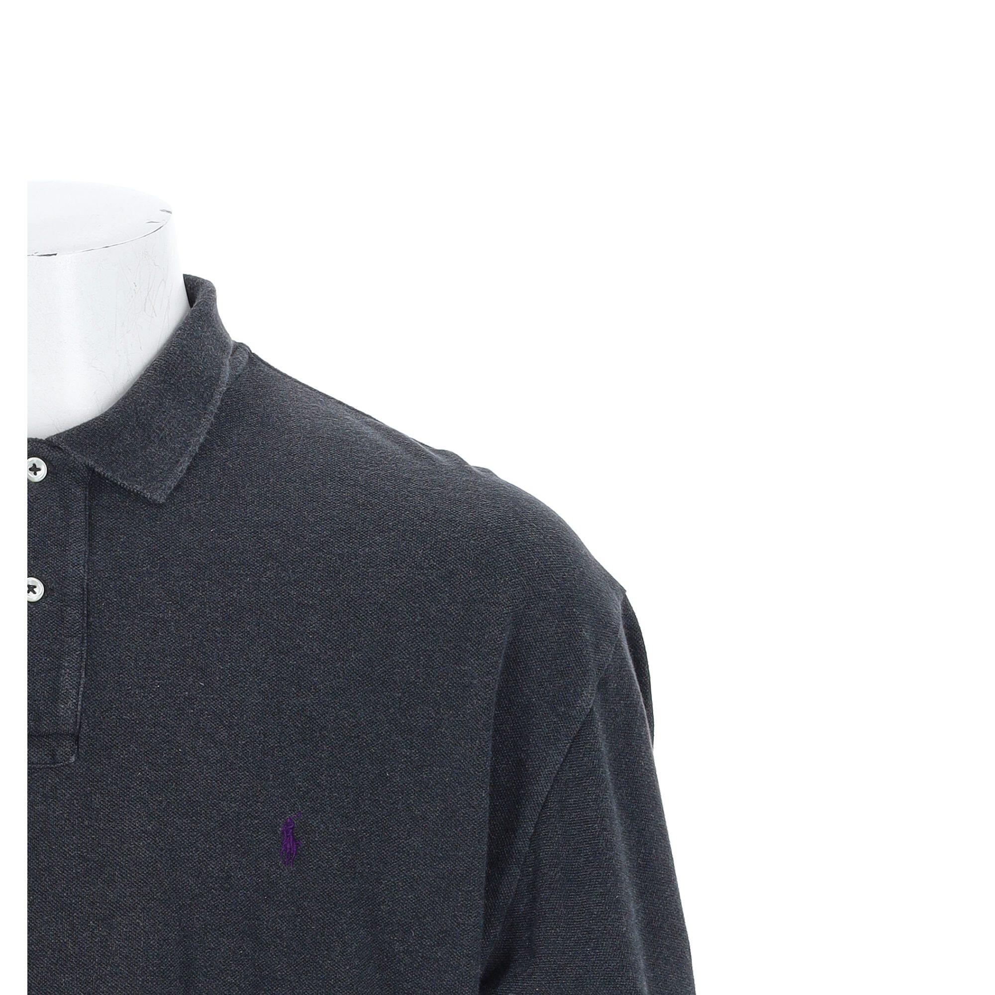 Tweedehands - Polo Ralph Lauren heren lange mouwen grijs - Als nieuw 6/7
