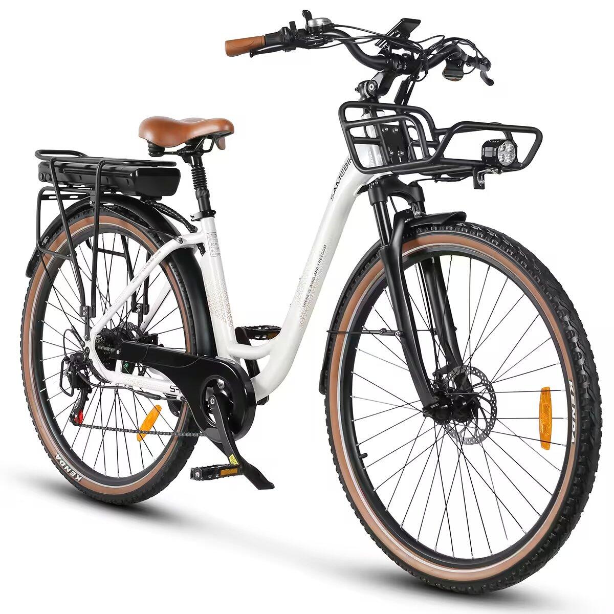 Bici Elettrica RS-A07 28" Batteria 36V 13Ah 80km Città Donna Shimano 7 Marce 4/7