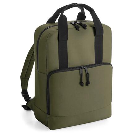 Sac à dos isotherme recyclé BagBase - Vert militaire