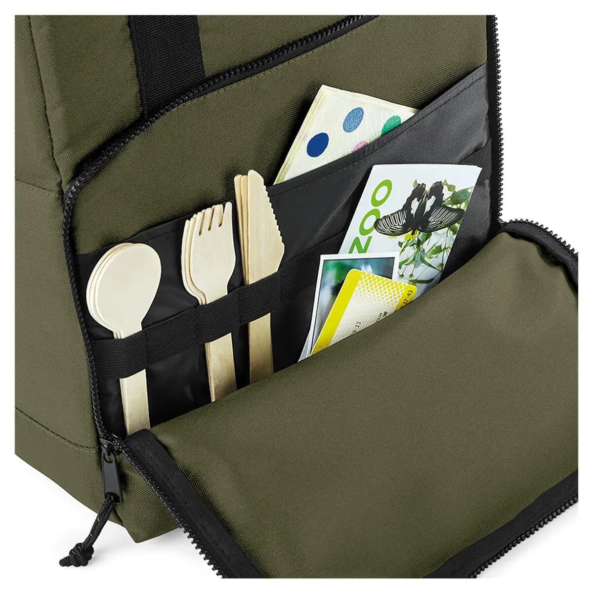 BagBase Recycelter Kühlrucksack - Militärgrün 5/6