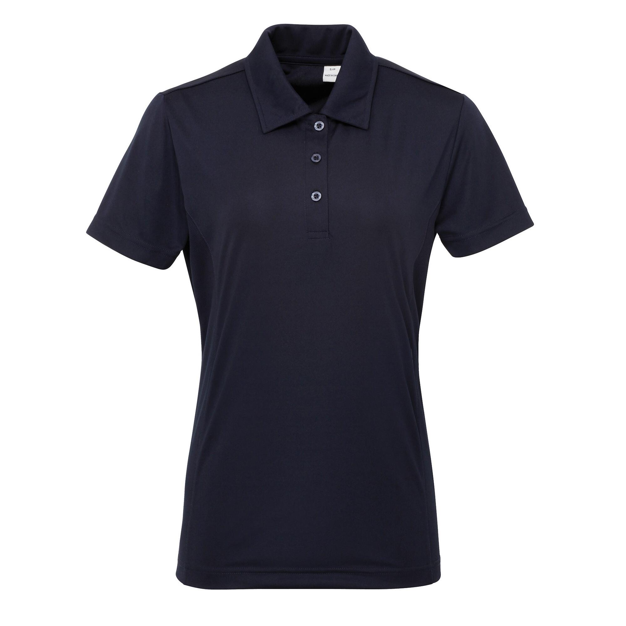 TRIDRI Tri Dri Womens/Ladies Panelled Short Sleeve Polo Shirt (French Navy)