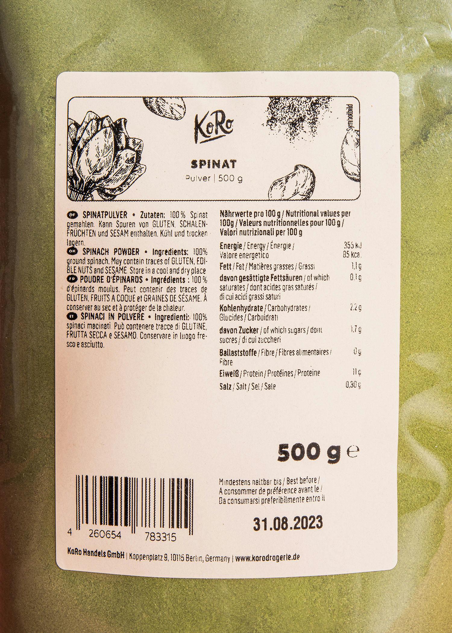 Spinaci in polvere | 500 g 4/6