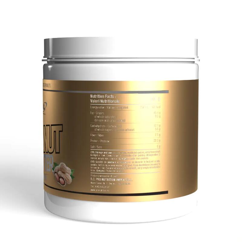 Unt de arahide 100%, Peanut Butter Smooth, 500g