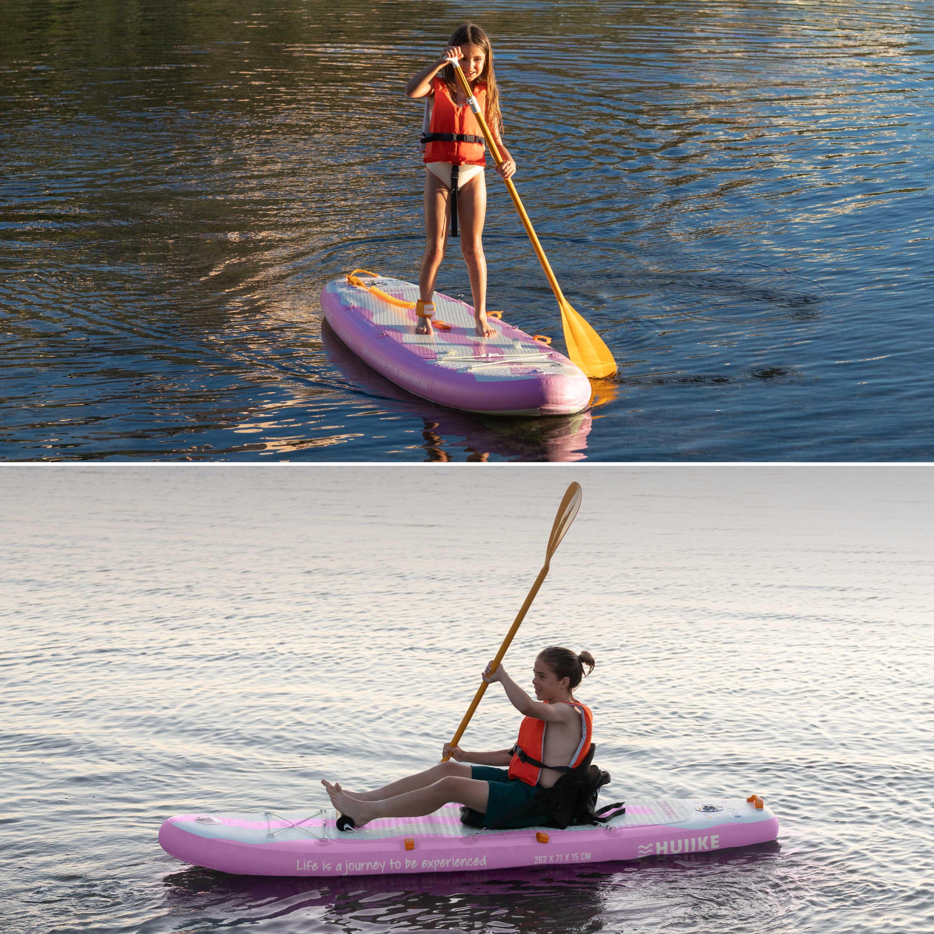 Nafukovací Paddleboard pro Děti 8’7” s Příslušenstvím, do 80 kg, Pink 5/8