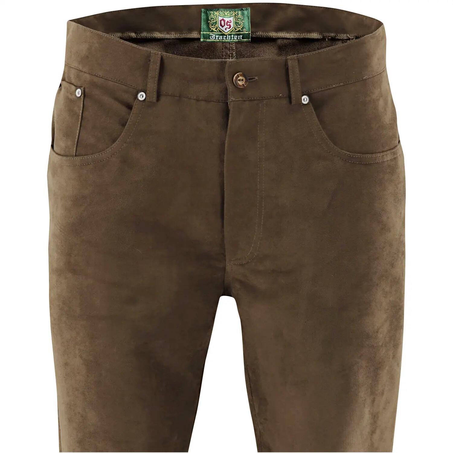 OS Trachten Hose lang Herren (Mittelbraun) Größe 54 3/3