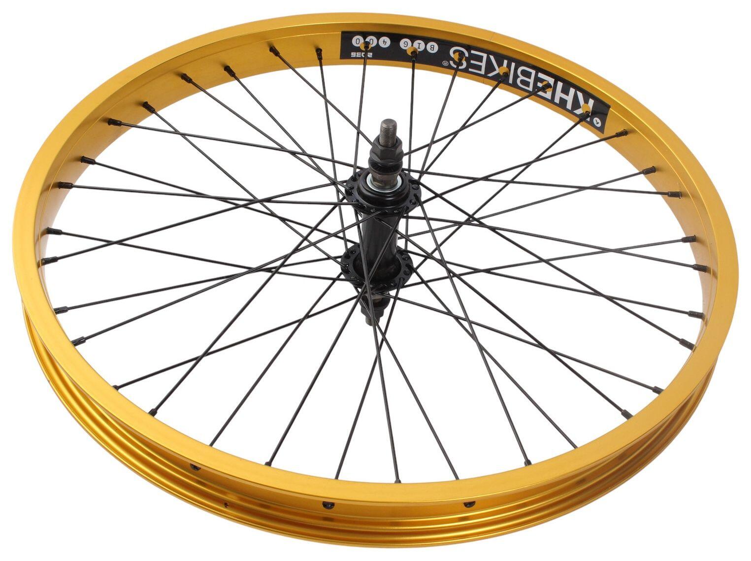 Ruota anteriore BMX KHE PRISM 20 pollici oro 5/7