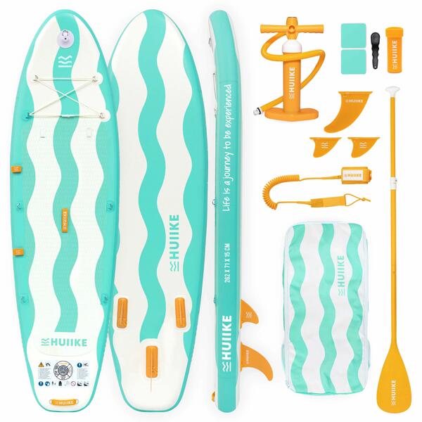 HUIIKE Tabla Paddle Surf Hinchable para Niños 8’7” con Accesorios, hasta 80 kg, Aqua