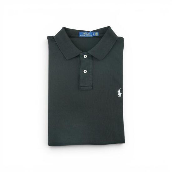 Seconde vie - Polo manches courtes Homme Noir - Bon état