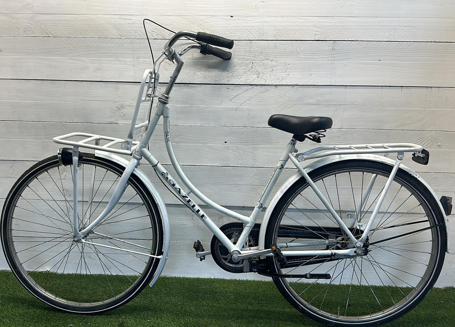 Gazelle transport stadsfiets bike, wit 2/3