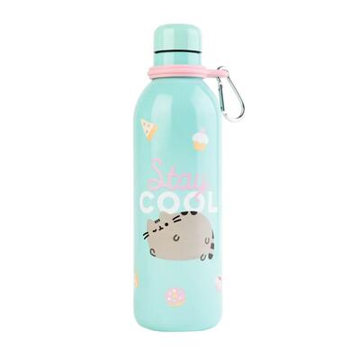 Borraccia de Cristal Adulti Pusheen con Funda de Neopreno e Asa Rosa 05 L