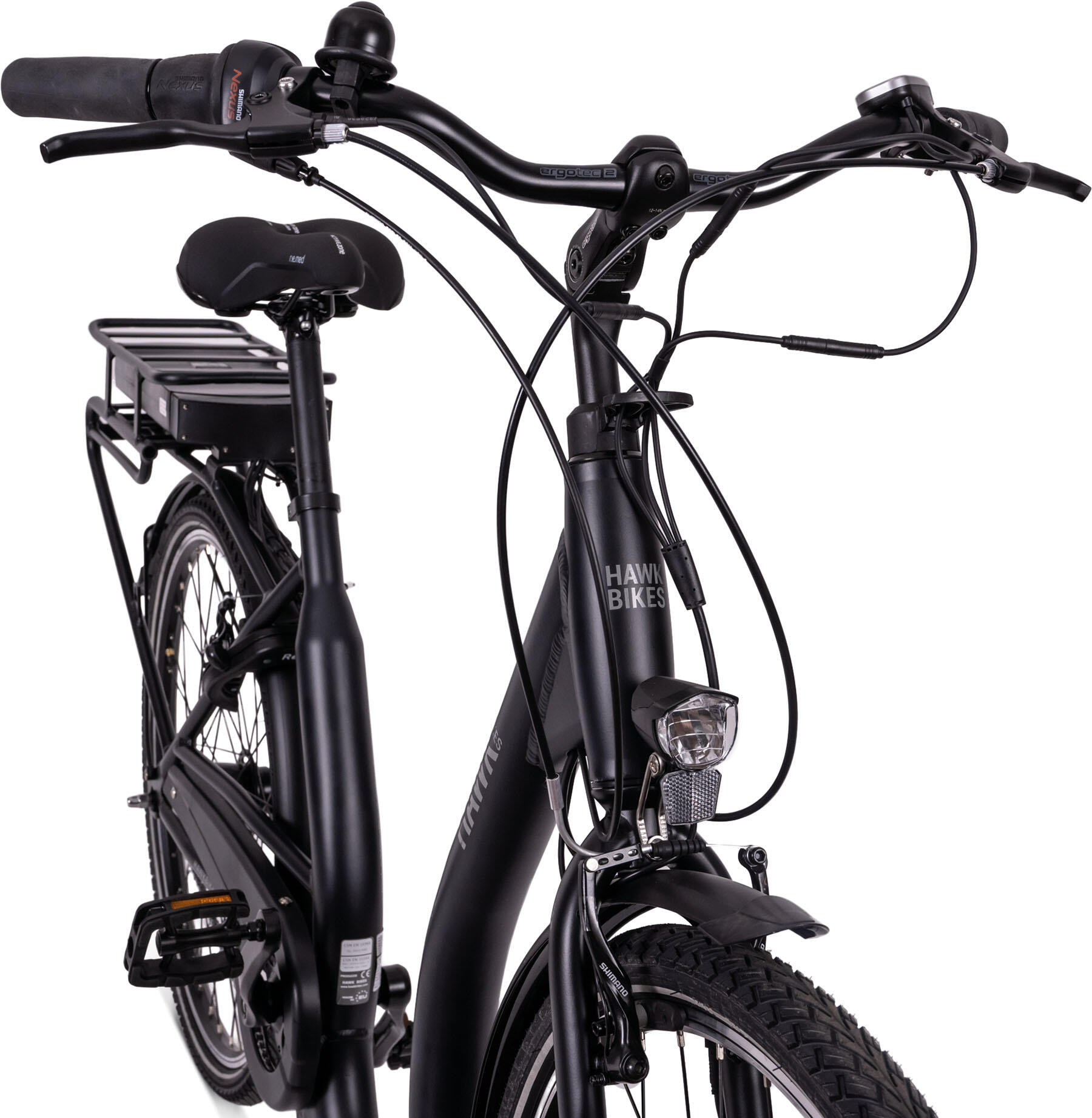 HAWK e-City Comfort Damen und Herren Tiefeinstiegs E-Bike 3/9