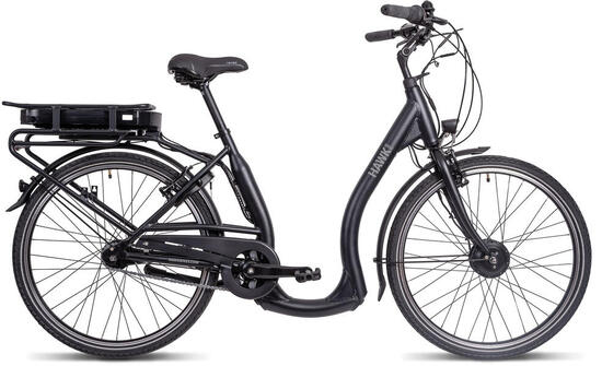 HAWK e-City Comfort Damen und Herren Tiefeinstiegs E-Bike