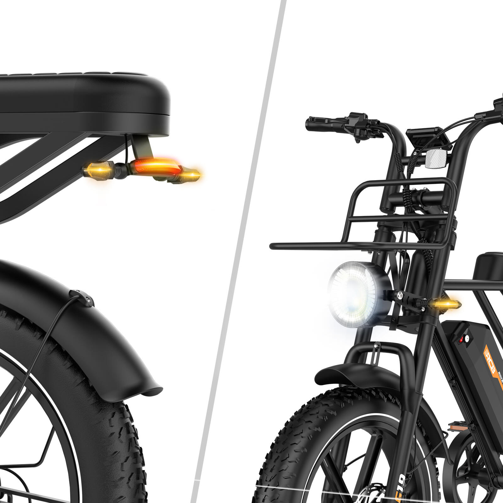 Bicicleta lítio adulto RCB G19 sensor binário, autonomia 120-130km travão hidr. 6/7
