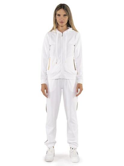 Trainingspak dames Leone 1947 Apparel Chic Gold rits capuchon