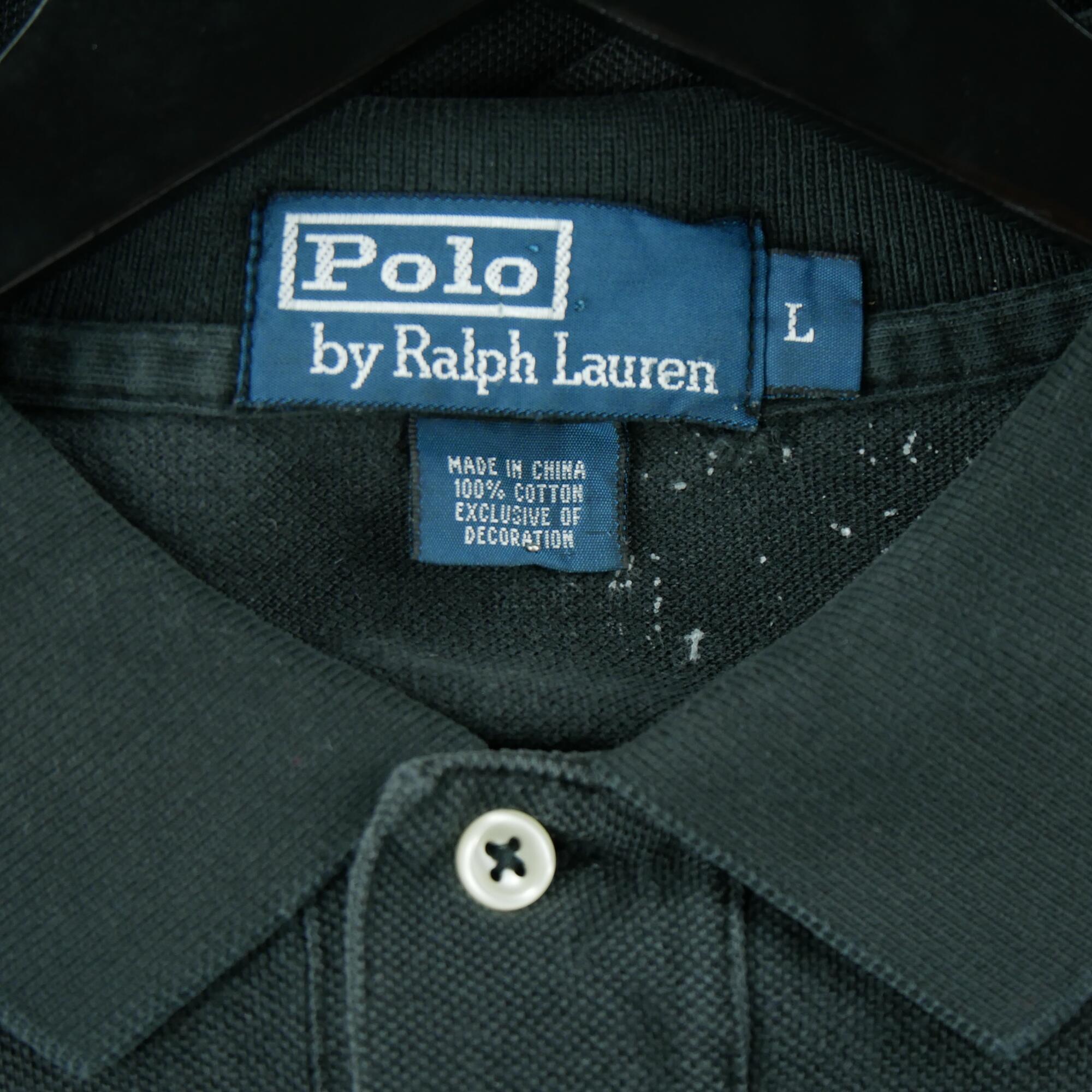 Tweedehands - Polo Ralph Lauren heren korte mouw polo zwart - Zeer goede staat 5/5