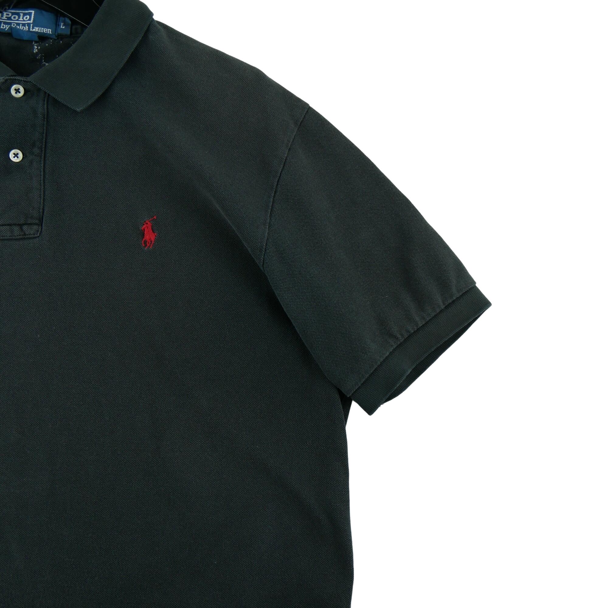 Tweedehands - Polo Ralph Lauren heren korte mouw polo zwart - Zeer goede staat 4/5