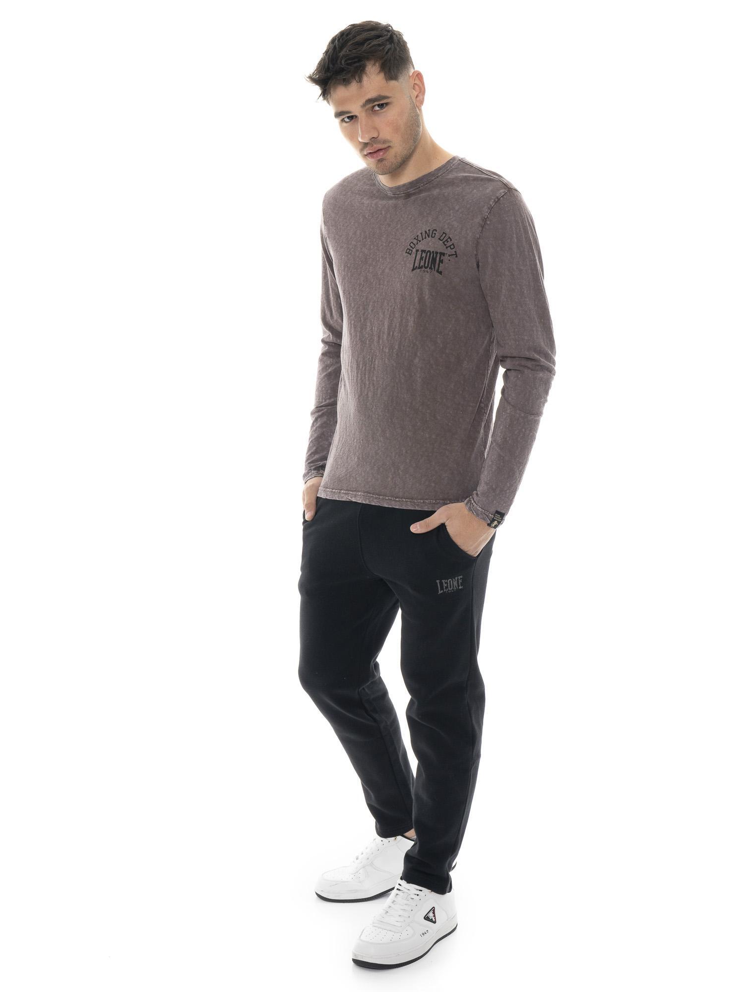 Koszulka męska Leone 1947 Apparel Vintage Dept z długim rękawem z bawełny
