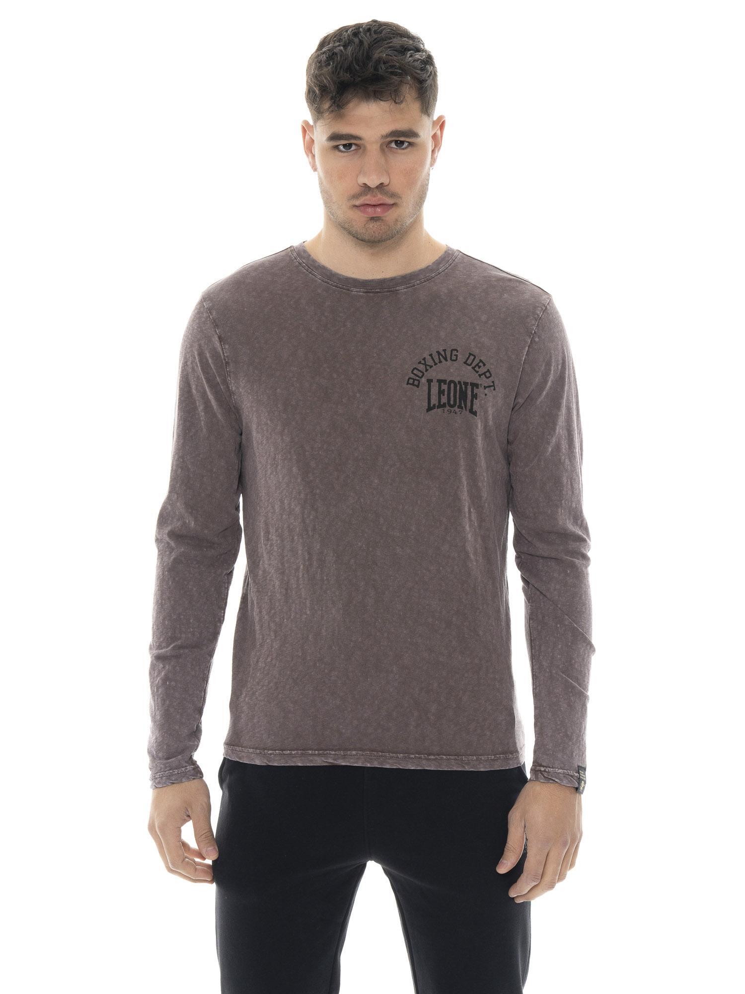 Tricou bărbați Leone 1947 Apparel Vintage Dept bumbac mânecă lungă logo mic