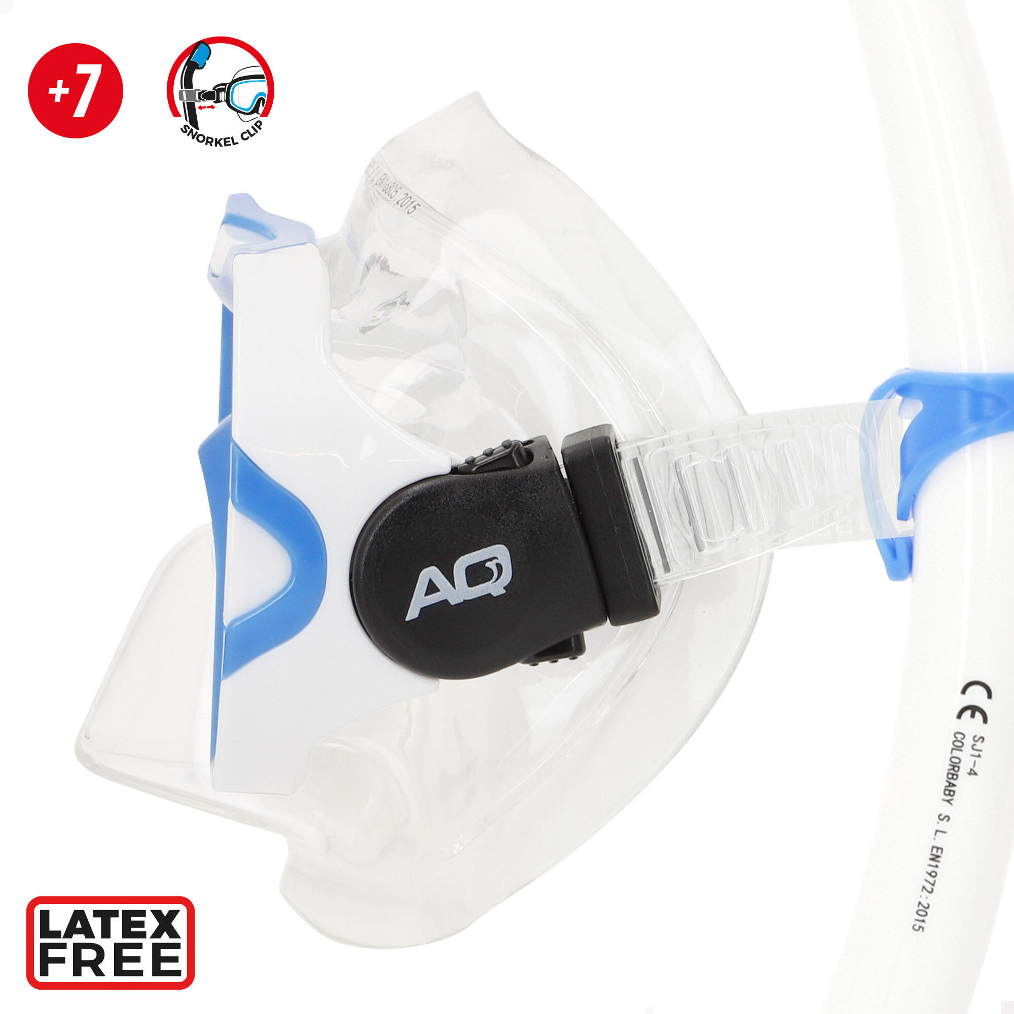 Ensemble de plongée Aqua Sport Junior : masque, tuba et palmes 7 ans et plus 3/7