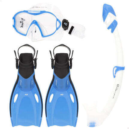 Ensemble de plongée Aqua Sport Junior : masque, tuba et palmes 7 ans et plus