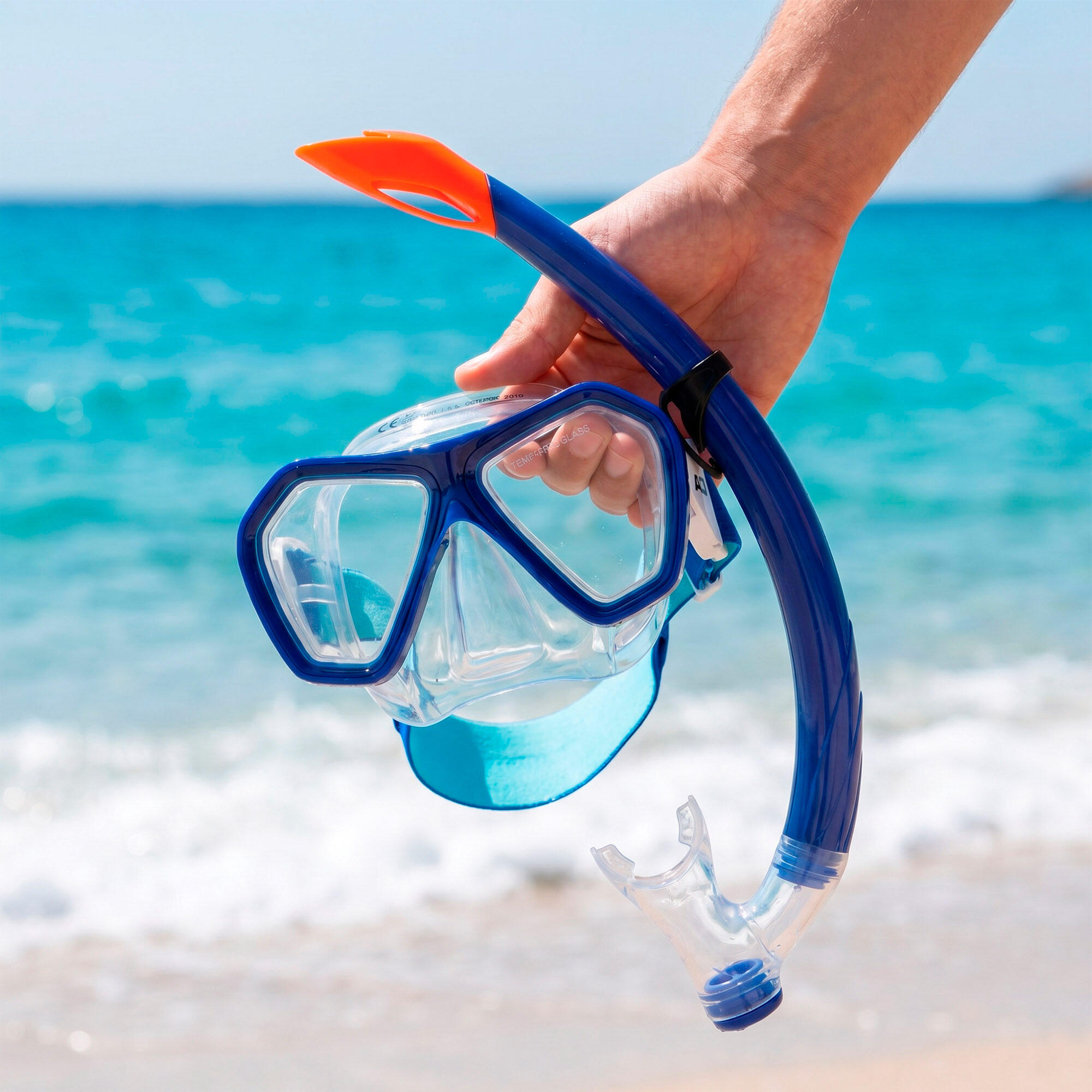 Aqua Sport Ensemble  masque en cristal avec tube en silicone +7 ans 4/7