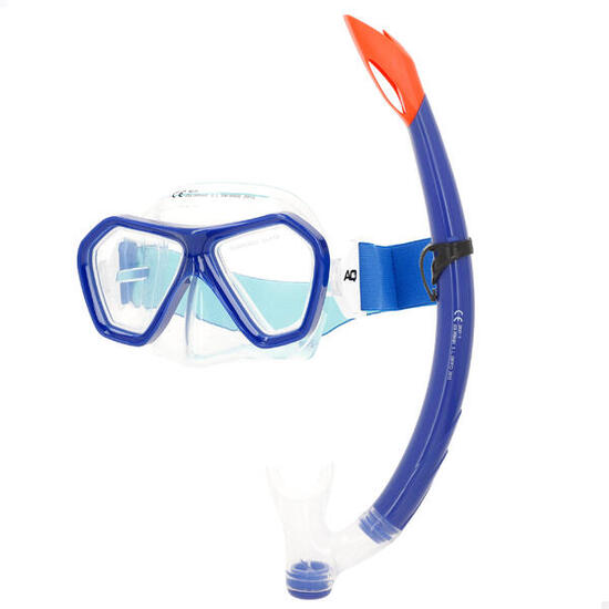 Aqua Sport Ensemble masque en cristal avec tube en silicone +7 ans