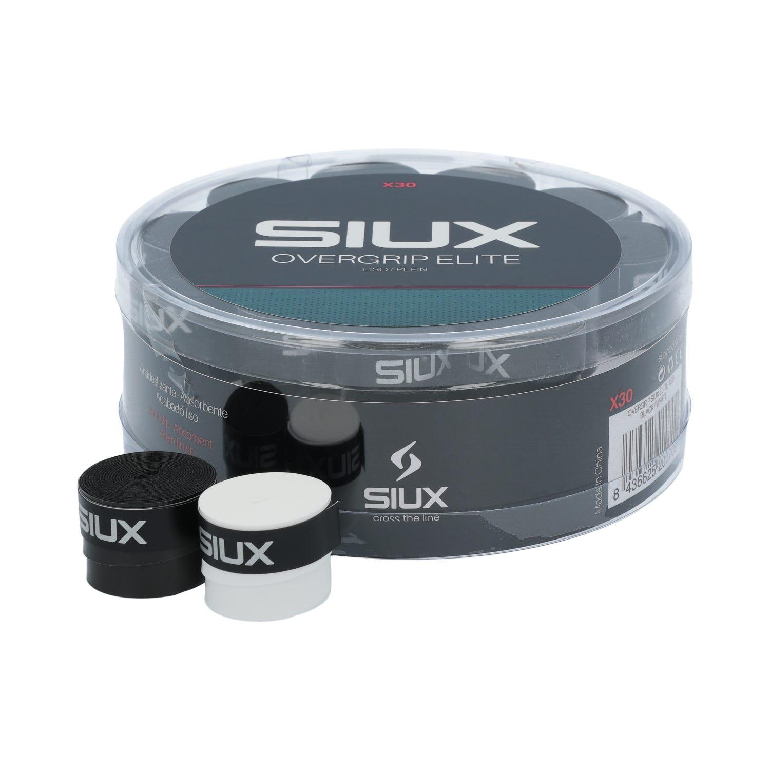Cube 30 Pcs Overgrip Siux Elite Blanc/noir 3/3