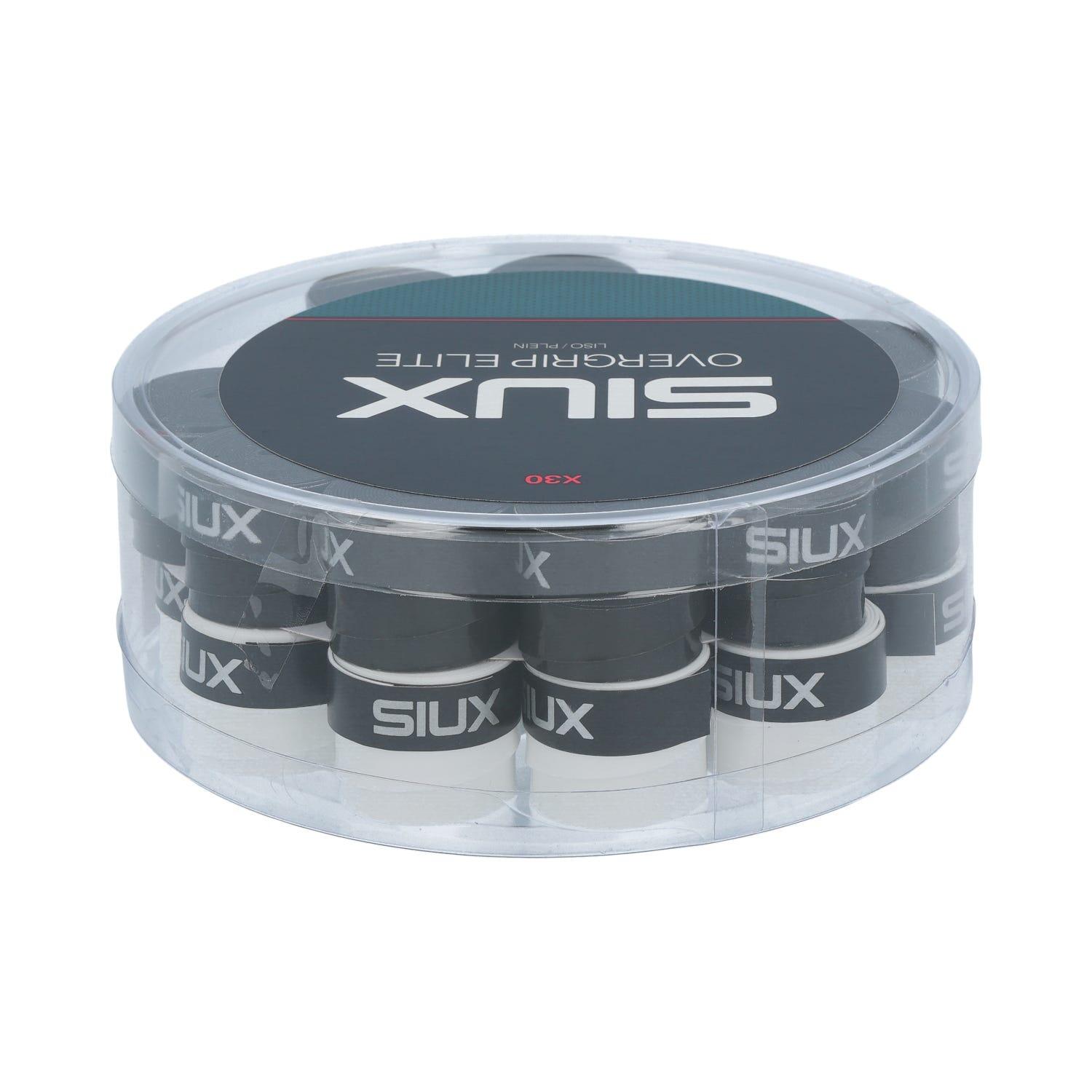 Cube 30 Pcs Overgrip Siux Elite Blanc/noir 2/3