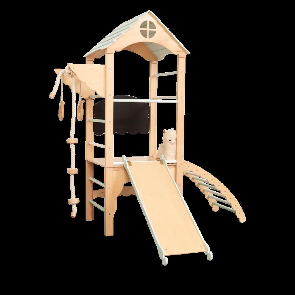Indoor kletterturm für kinder aus holz