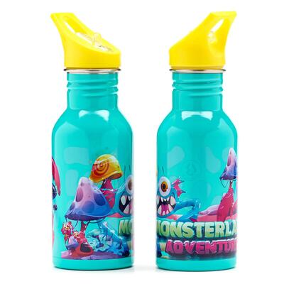 Borraccia Bambini in acciaio inossidabile Monsterland Turquesa 05 L