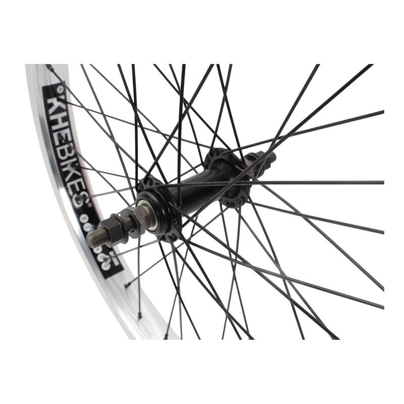 Roată față BMX KHE PRISM 20 inch argintie