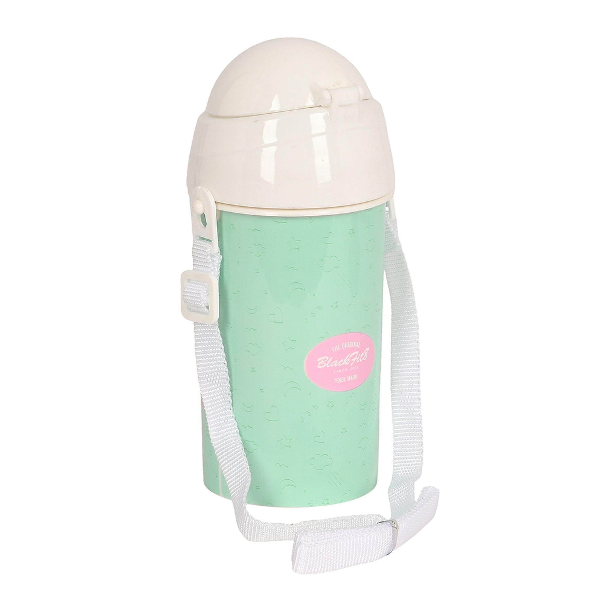 Gourde Enfant avec Pajita et Bandolera Blackfit8 Moon Vert Menta 0,5 L 3/3