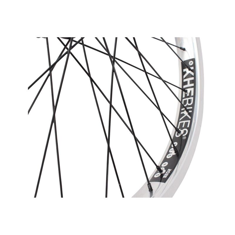 Roată față BMX KHE PRISM 20 inch argintie