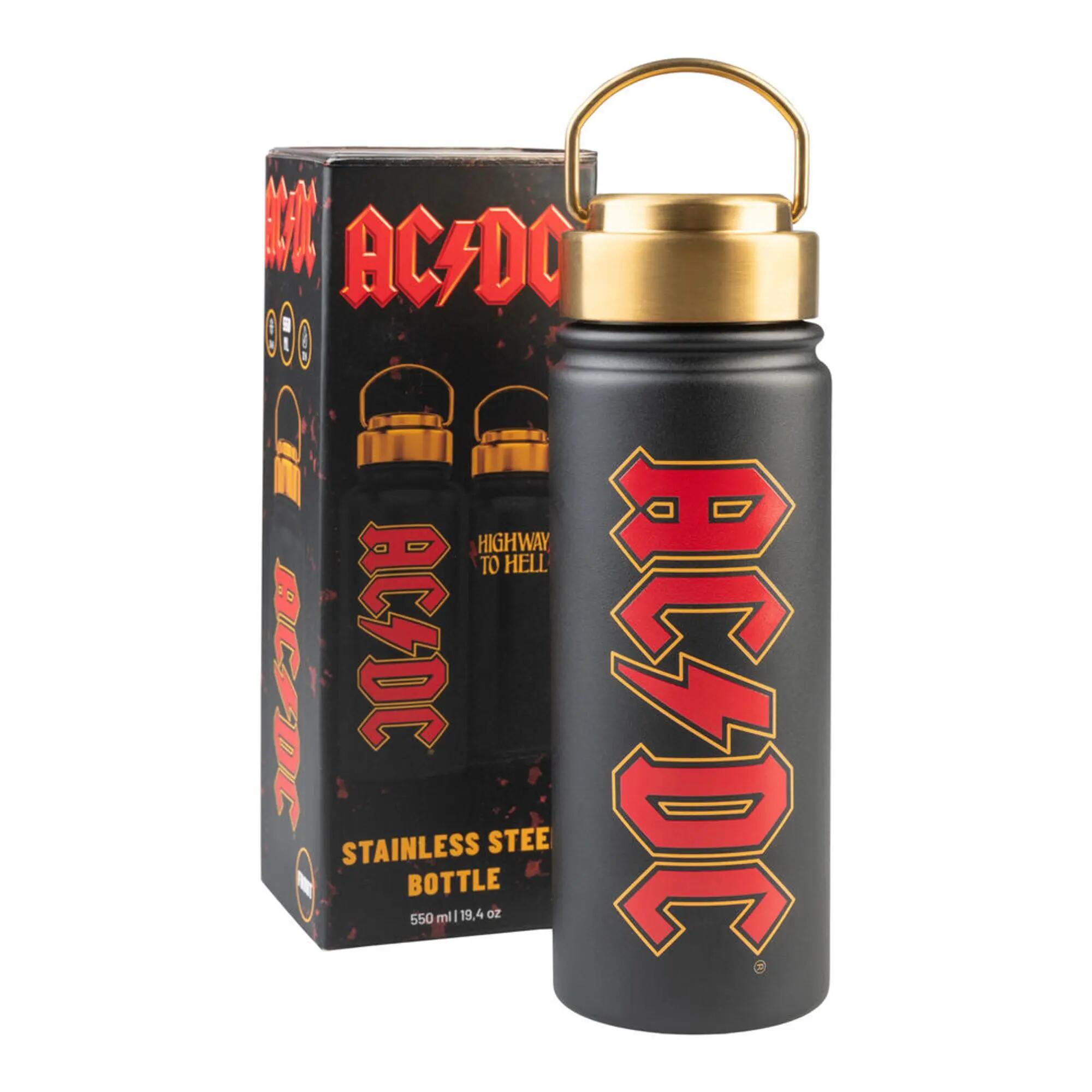 Botella de Acero Inoxidable AC/DC Negra con Tapón Hermético y Asa 0,5 L 2/6