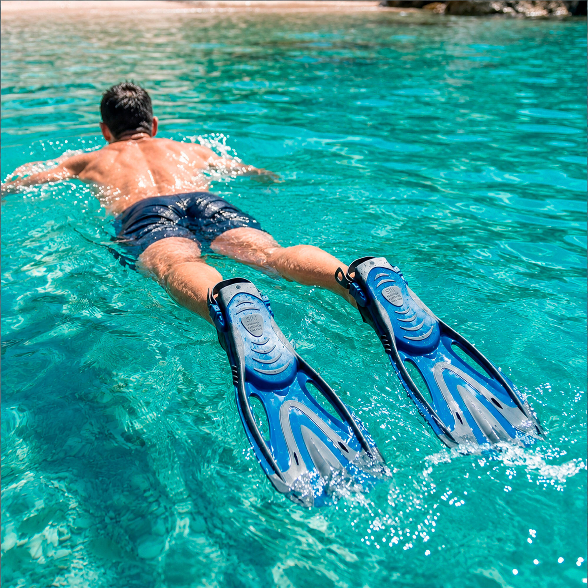 Palmes de natation pour adultes, tailles 39 à 45, réglables, à partir de 12 ans 4/7