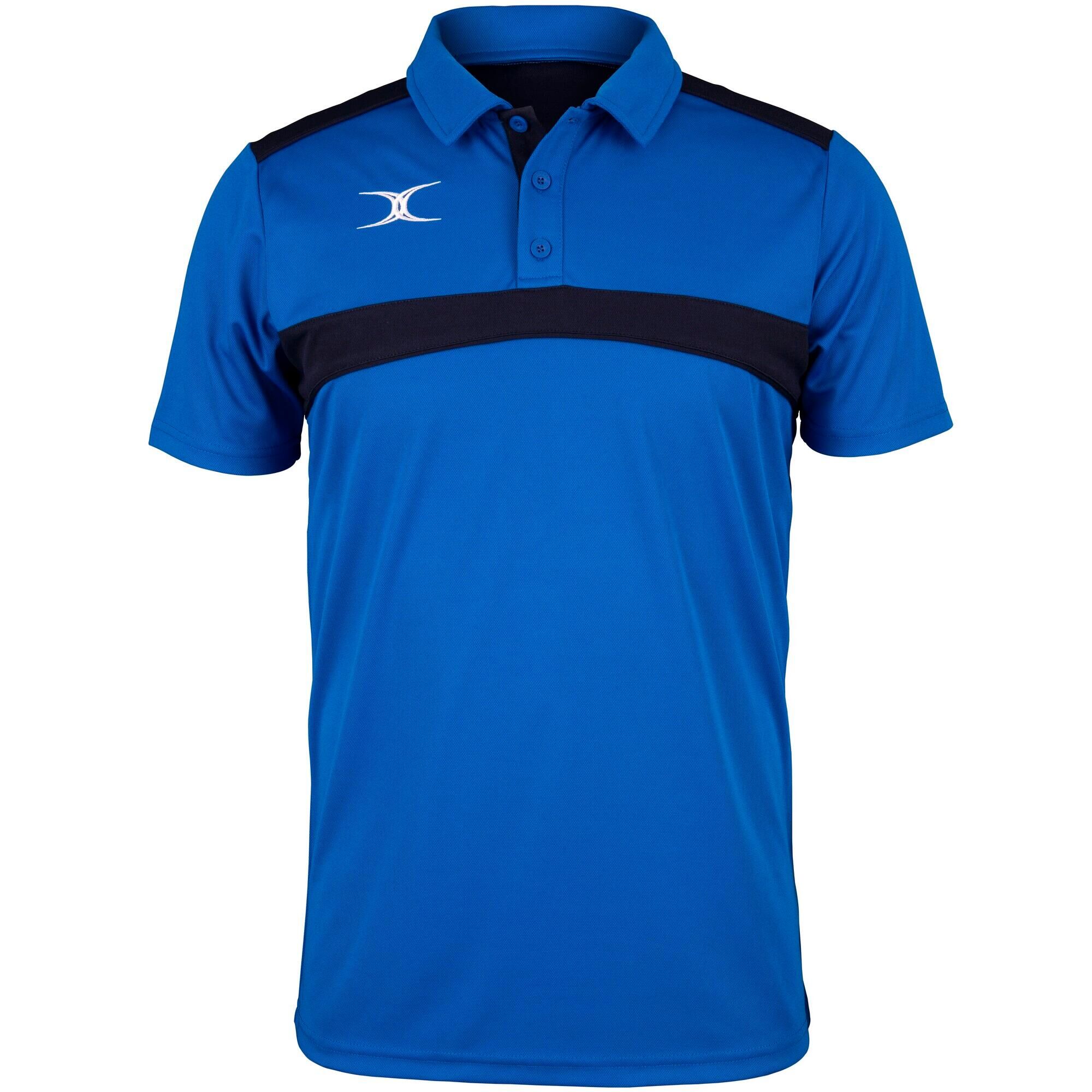 GILBERT Mens Photon Polo Shirt (Royal Blue/Dark Navy)