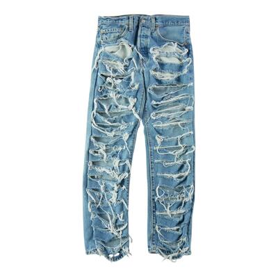 Tweedehands - levi strauss heren jeans 501 upcycling - zeer goede staat
