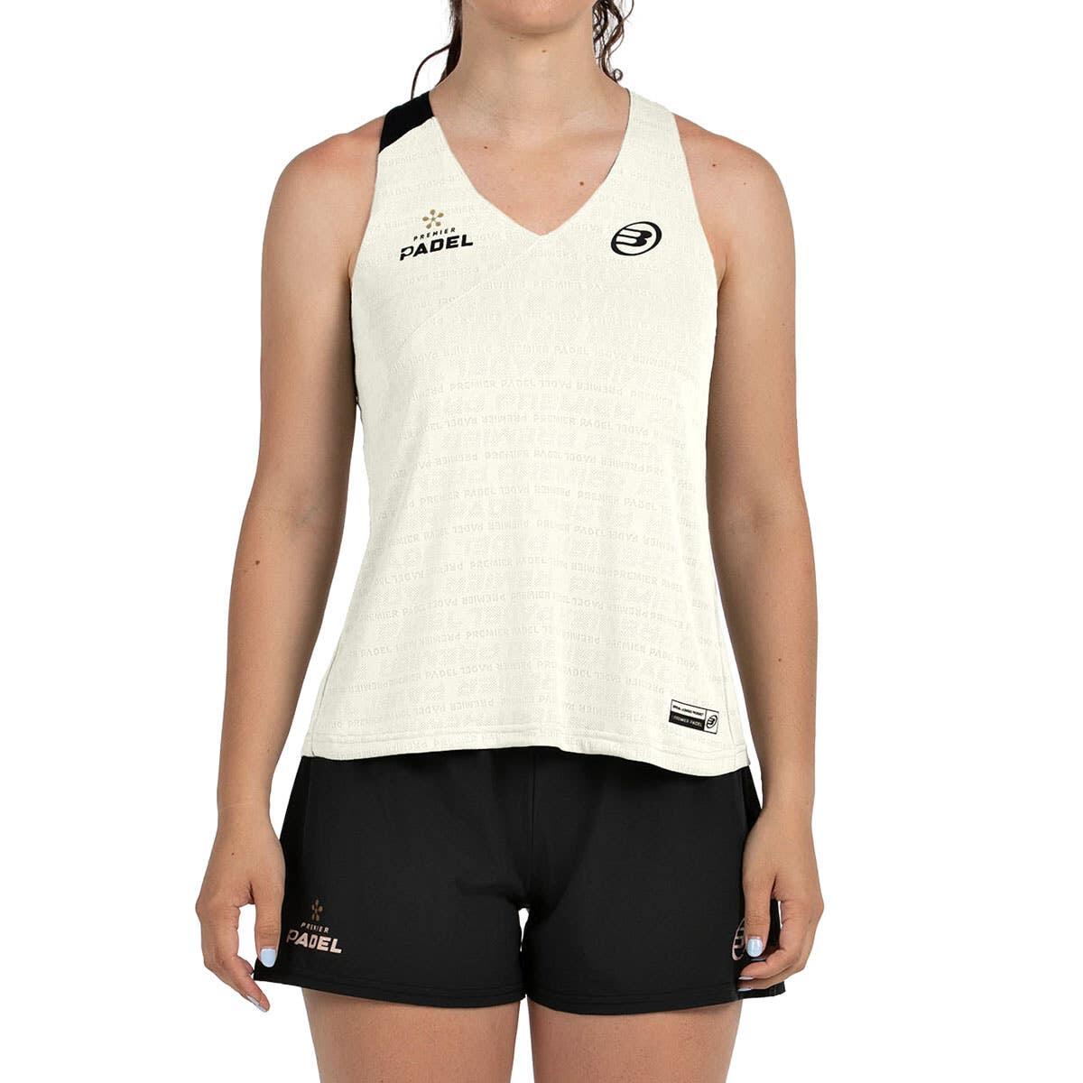 CAMISETA TIRANTES BULLPADEL PIURA 077 CRUDO MUJER XS 1/4