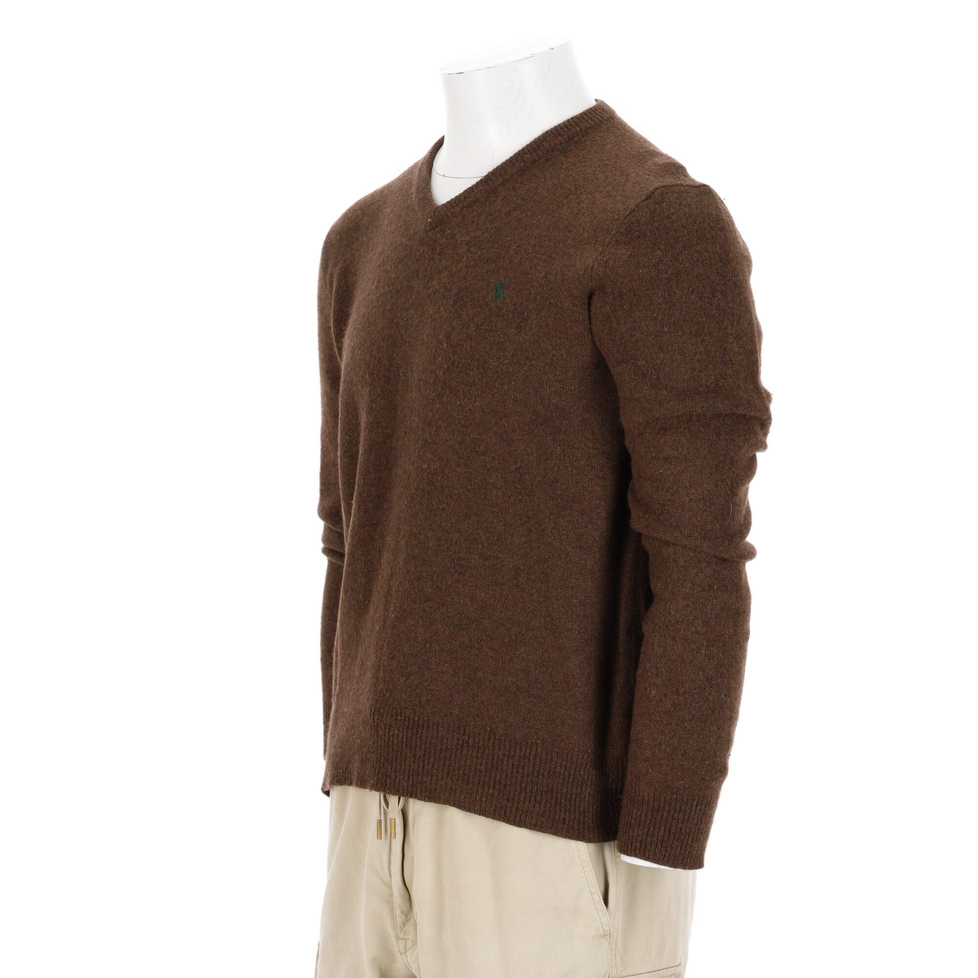 Tweedehands - Trui Heren Wol Bruin Polo Ralph Lauren - Als nieuw 4/7