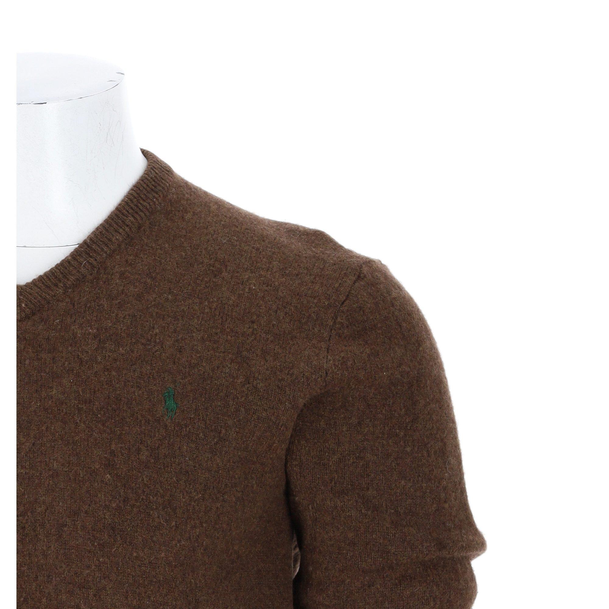 Tweedehands - Trui Heren Wol Bruin Polo Ralph Lauren - Als nieuw 6/7