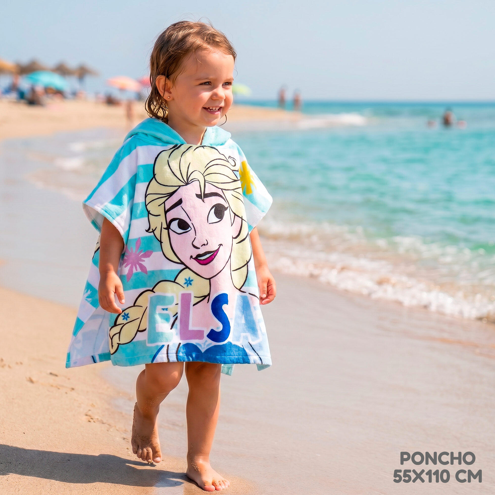 Frozen Seau de plage avec accessoires sac à dos et poncho 3/7