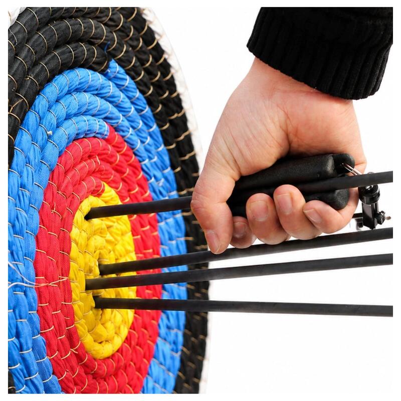 Extractor pentru săgeți tir cu arcul cu mâner antiaderent și cârlig fixare