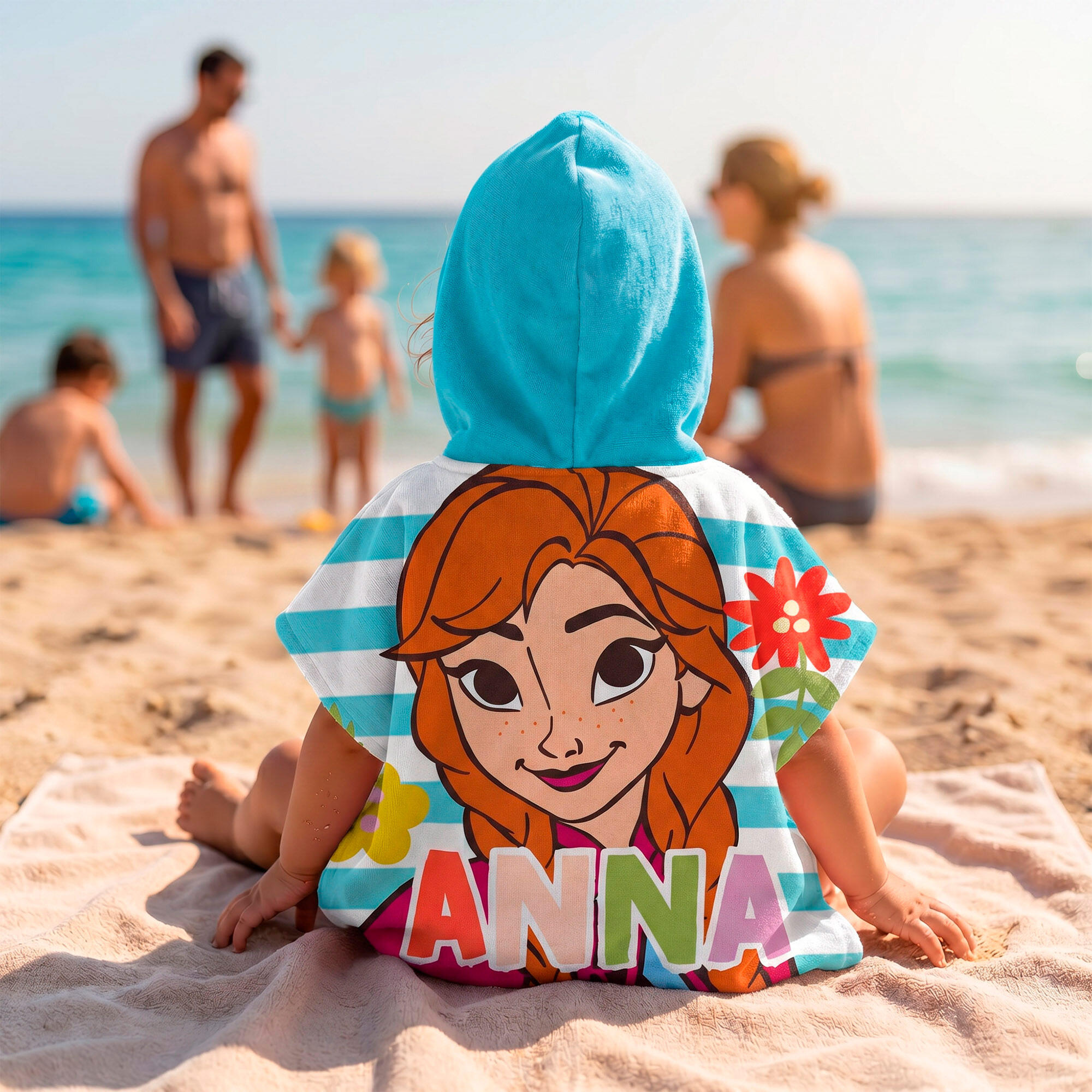 Frozen Seau de plage avec accessoires sac à dos et poncho 6/7