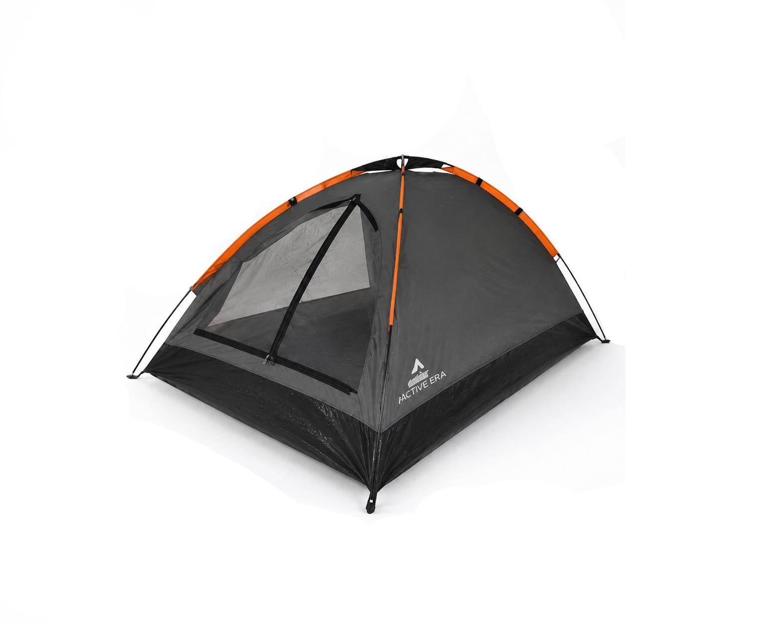 Tienda campaña camping 1-2 plazas espaciosa 200x120x100 cm + REGALO taburete 3/3