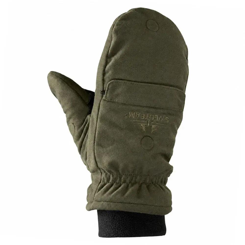 Gants-moufles capuchon amovible thinsulate polyester kaki S à 2XL 4/5